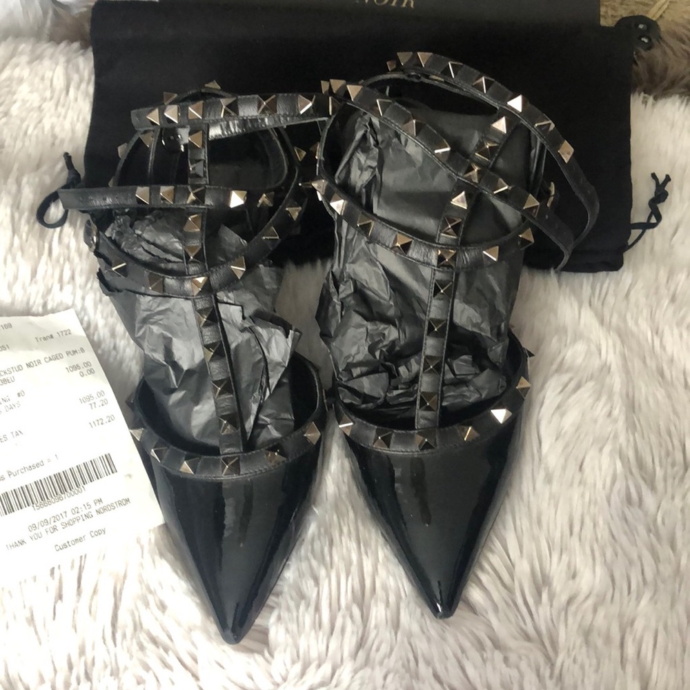 Valentino Garavani Black Studded Heels